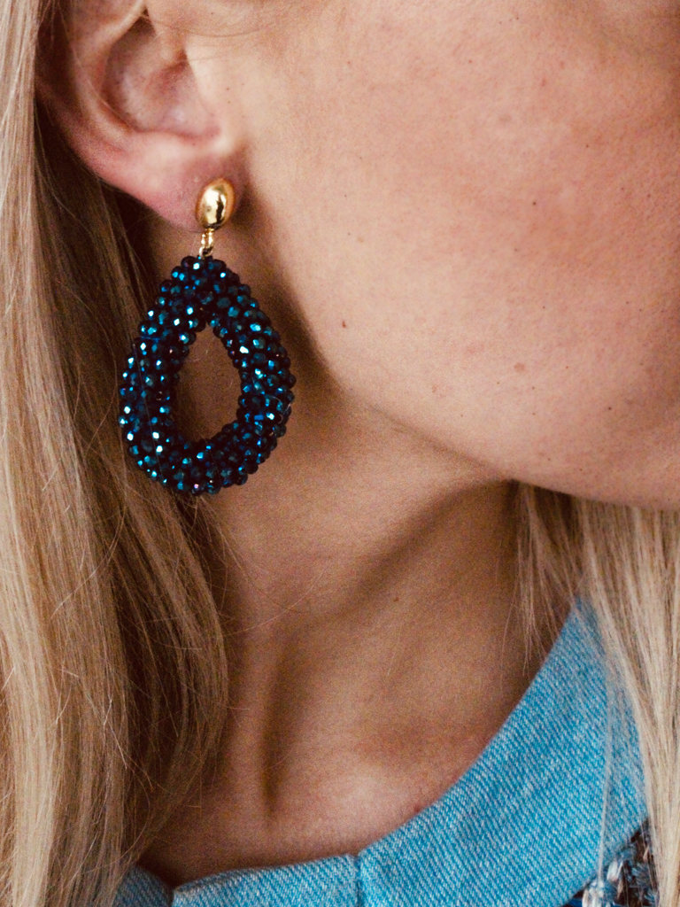Lott. Gioielli Blauwe Oorbellen Drop L Disco