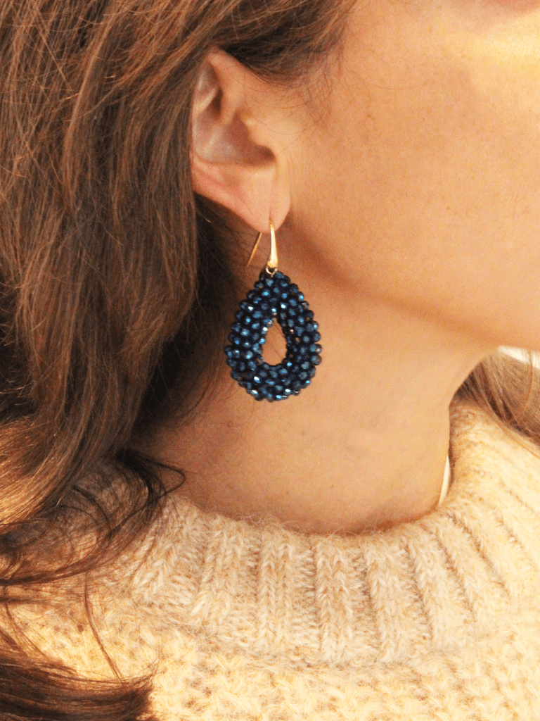 Lott. Gioielli Blauwe Oorbellen Drop S Disco