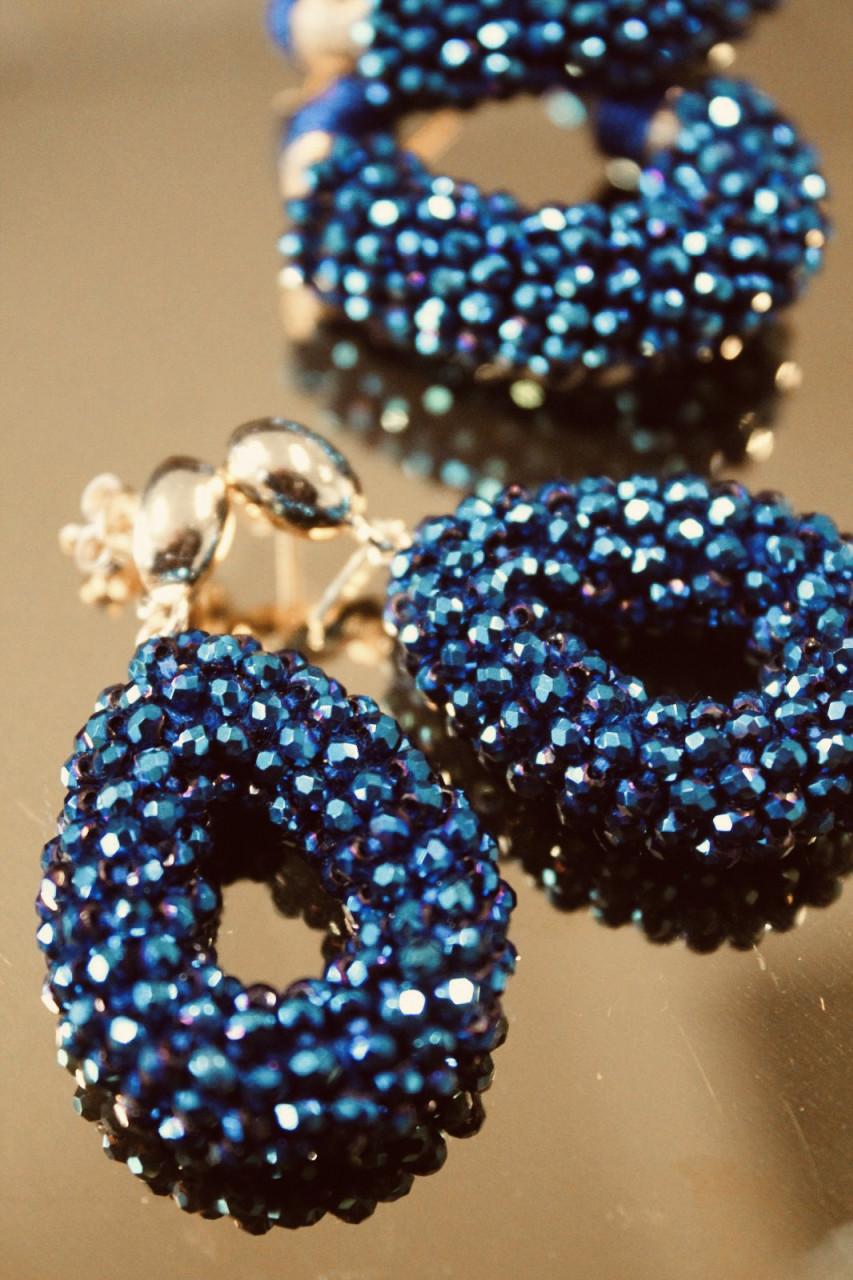 Lott. Gioielli Blauwe Oorbellen Drop S Disco