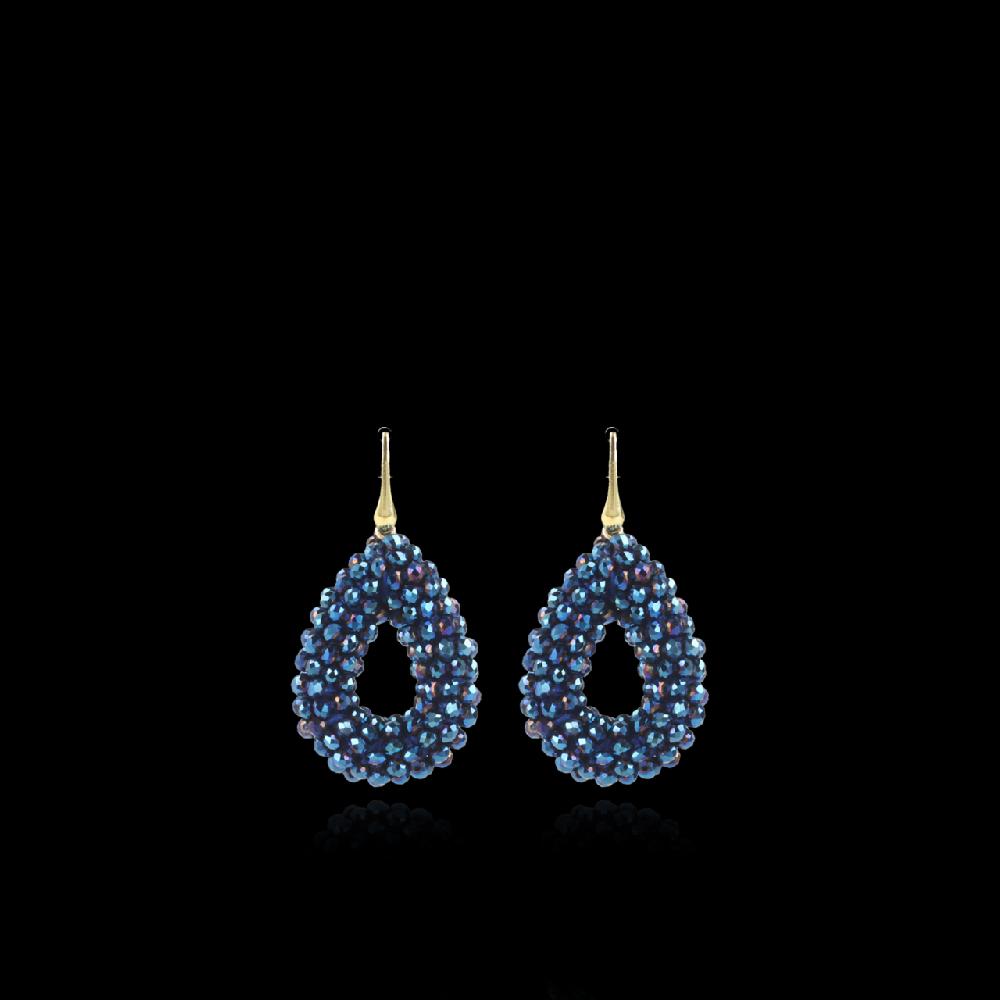 lott. gioielli Blauwe Oorbellen Drop S Disco