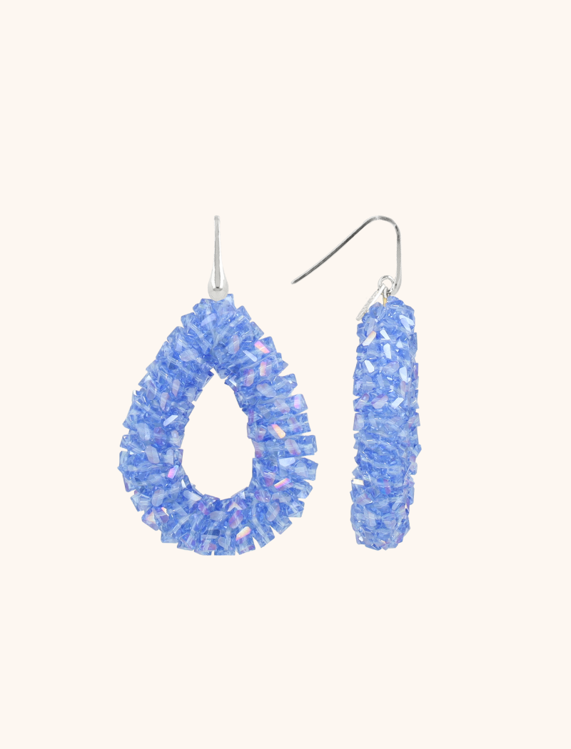 lott. gioielli Blauwe Oorbellen Marieke Drop L Raw