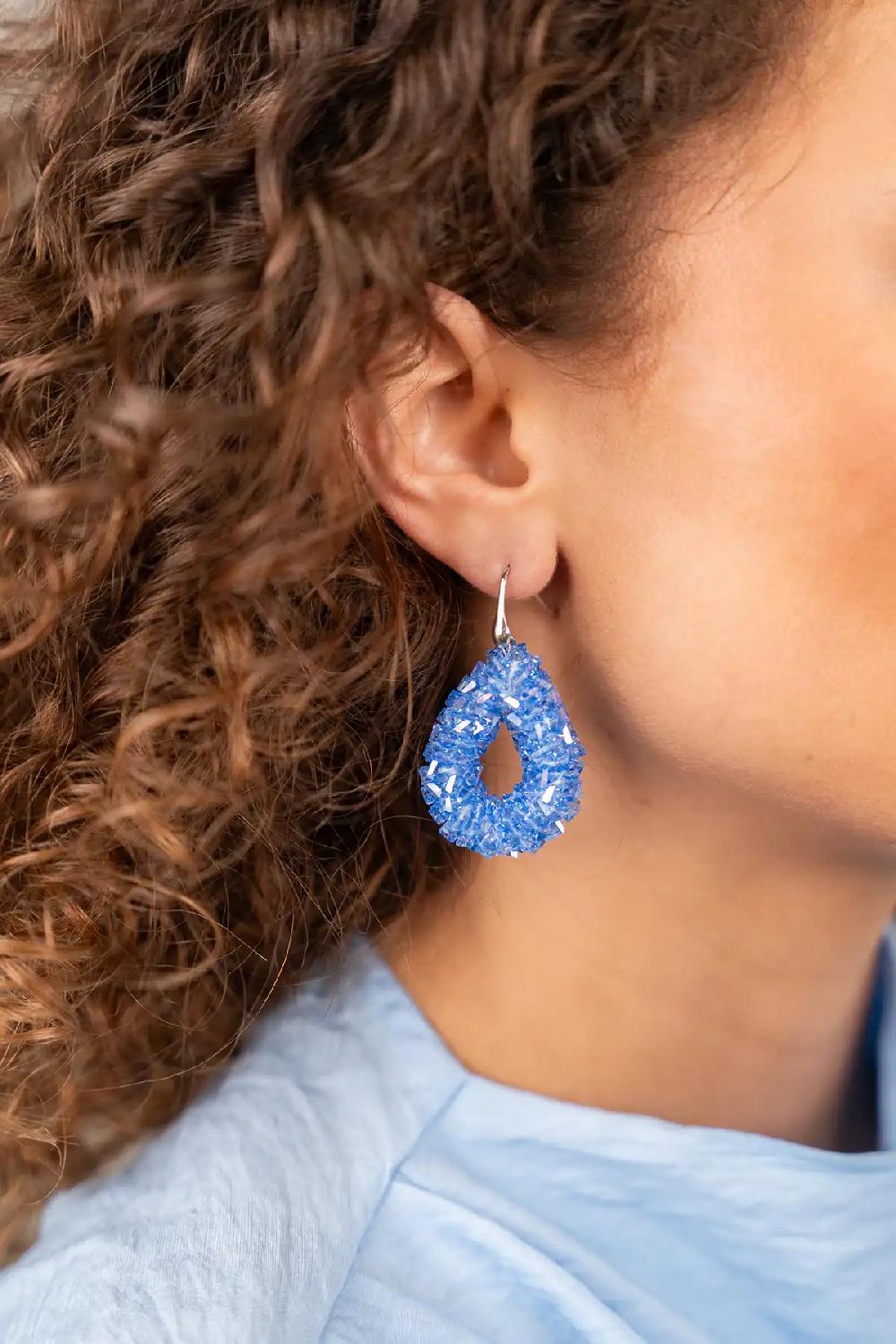 Lott. Gioielli Blauwe Oorbellen Marieke Drop S Raw