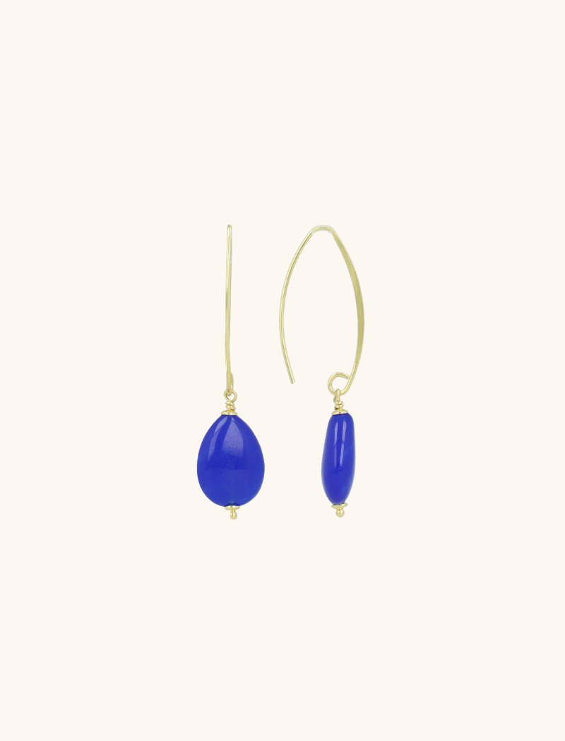 lott. gioielli Blauwe Oorbellen Mina Drop S