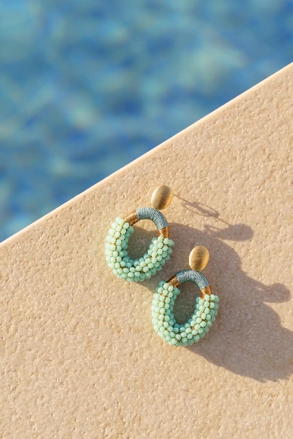 Lott. Gioielli Blauwe Oorbellen Yara Combi Ovaal M