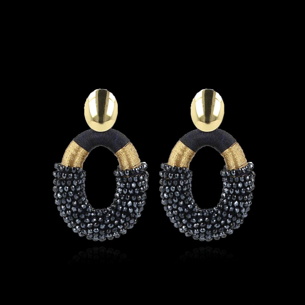 Lott. Gioielli Blauwe Oorbellen Yara Ovaal L