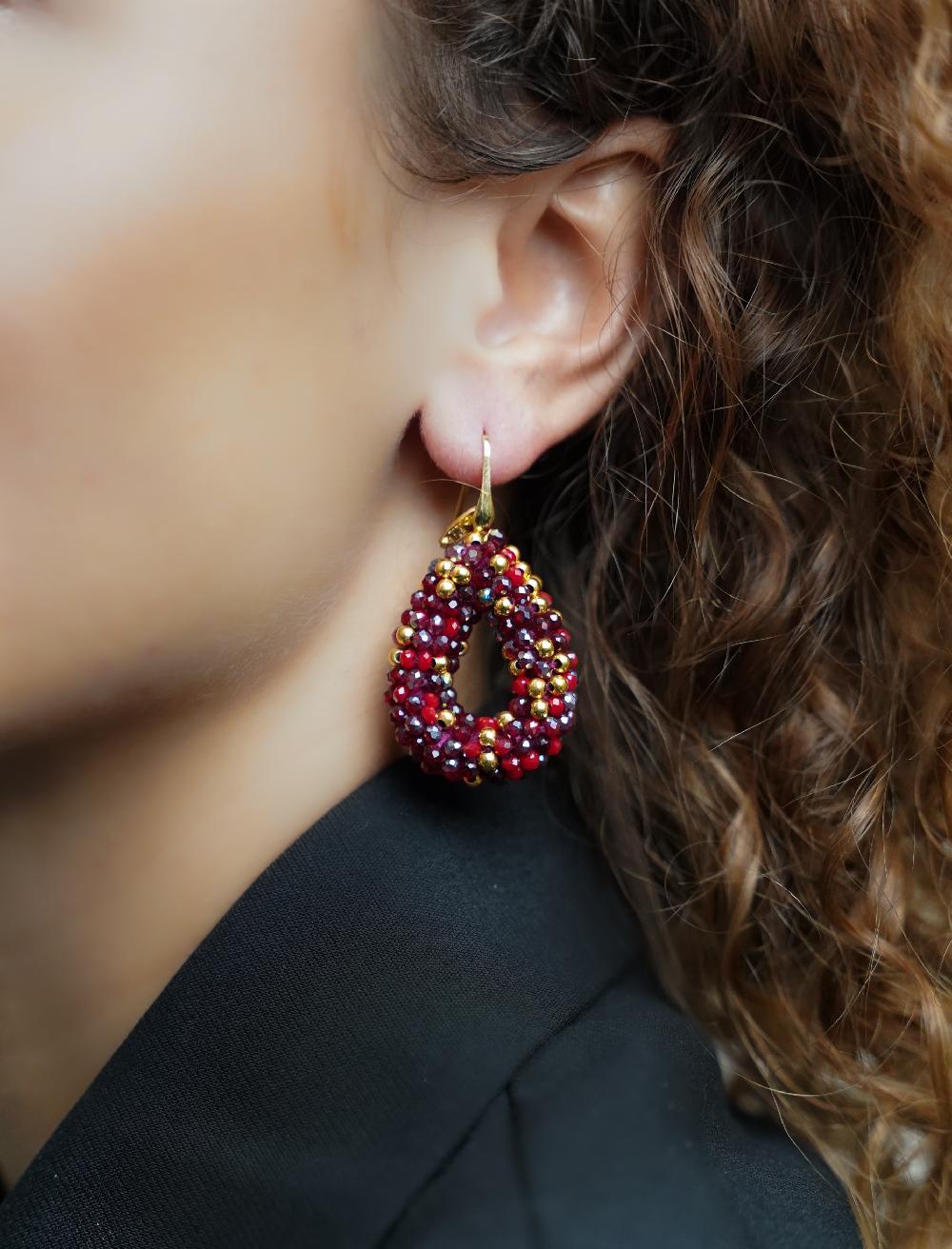 Lott. Gioielli Bordeaux Oorbellen Berry Drop S