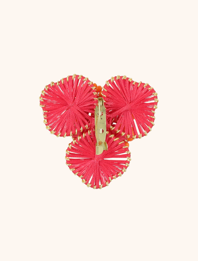 Lott. Gioielli Broche Aster Flower L - Fuchsia/Orange