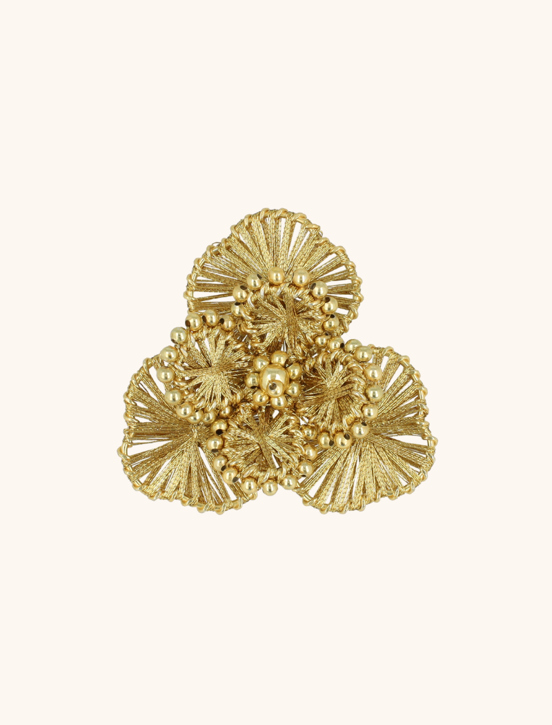 lott. gioielli Broche Aster Flower L - Gold