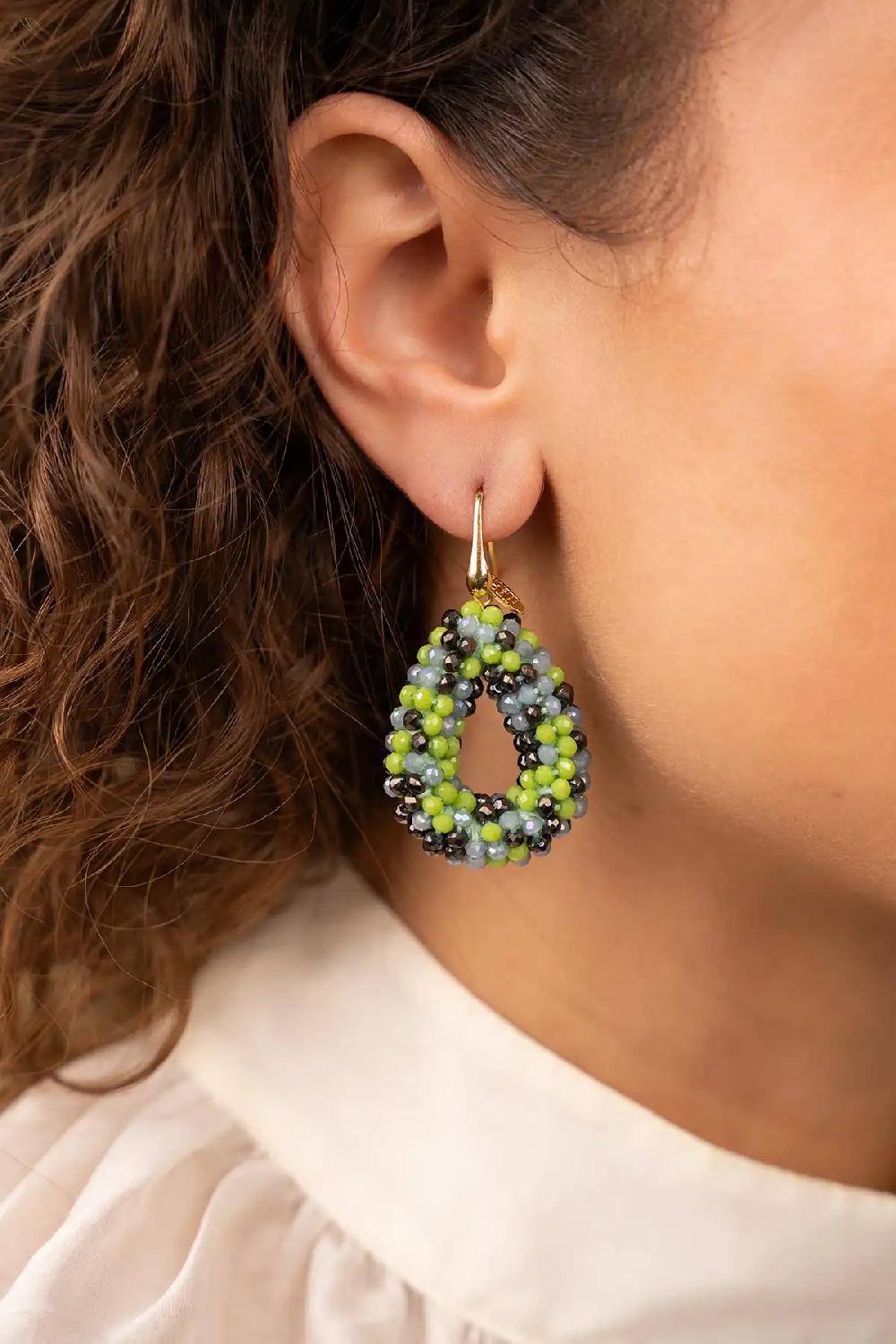 Lott. Gioielli Bruine Mix Oorbellen Berry Druppel S