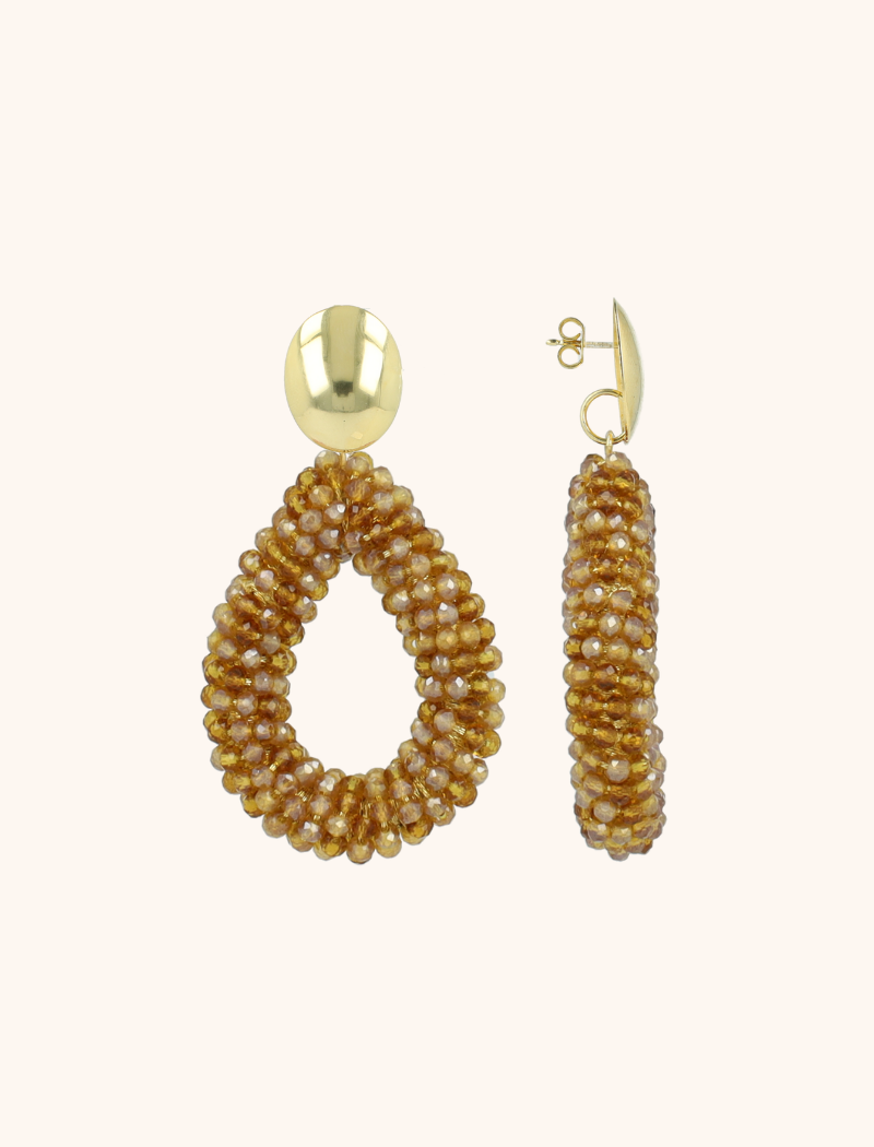 lott. gioielli Bruine Oorbellen Berry Drop L