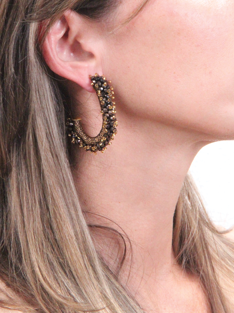 Lott. Gioielli Bruine Oorbellen Creool Urchin L