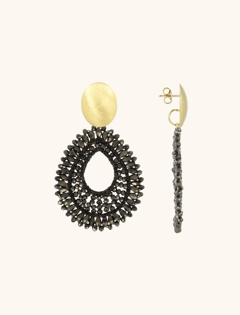 Lott. Gioielli Bruine Oorbellen Lina Druppel Deluxe