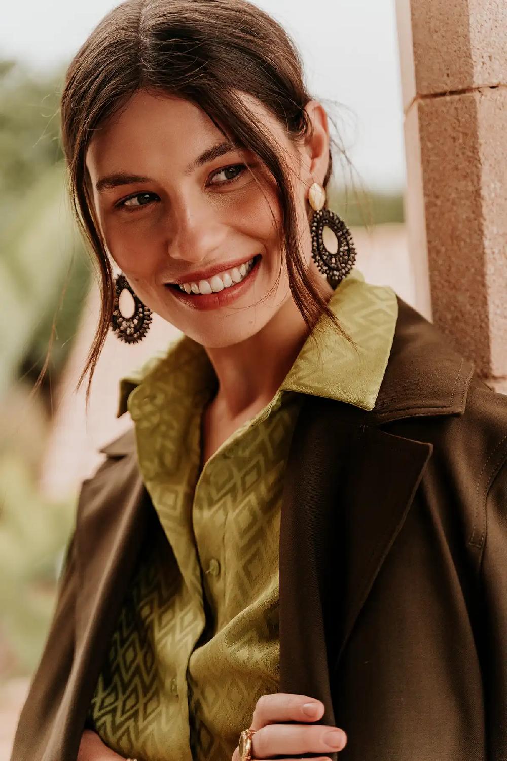 Lott. Gioielli Bruine Oorbellen Lina Druppel Deluxe