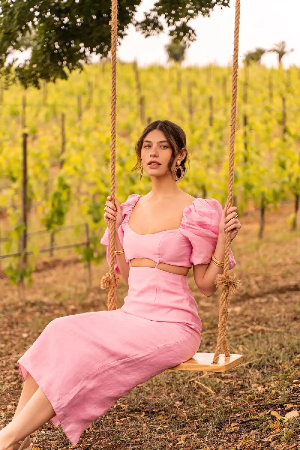 Lott. Gioielli Bruine Oorbellen Naomi Ovaal L