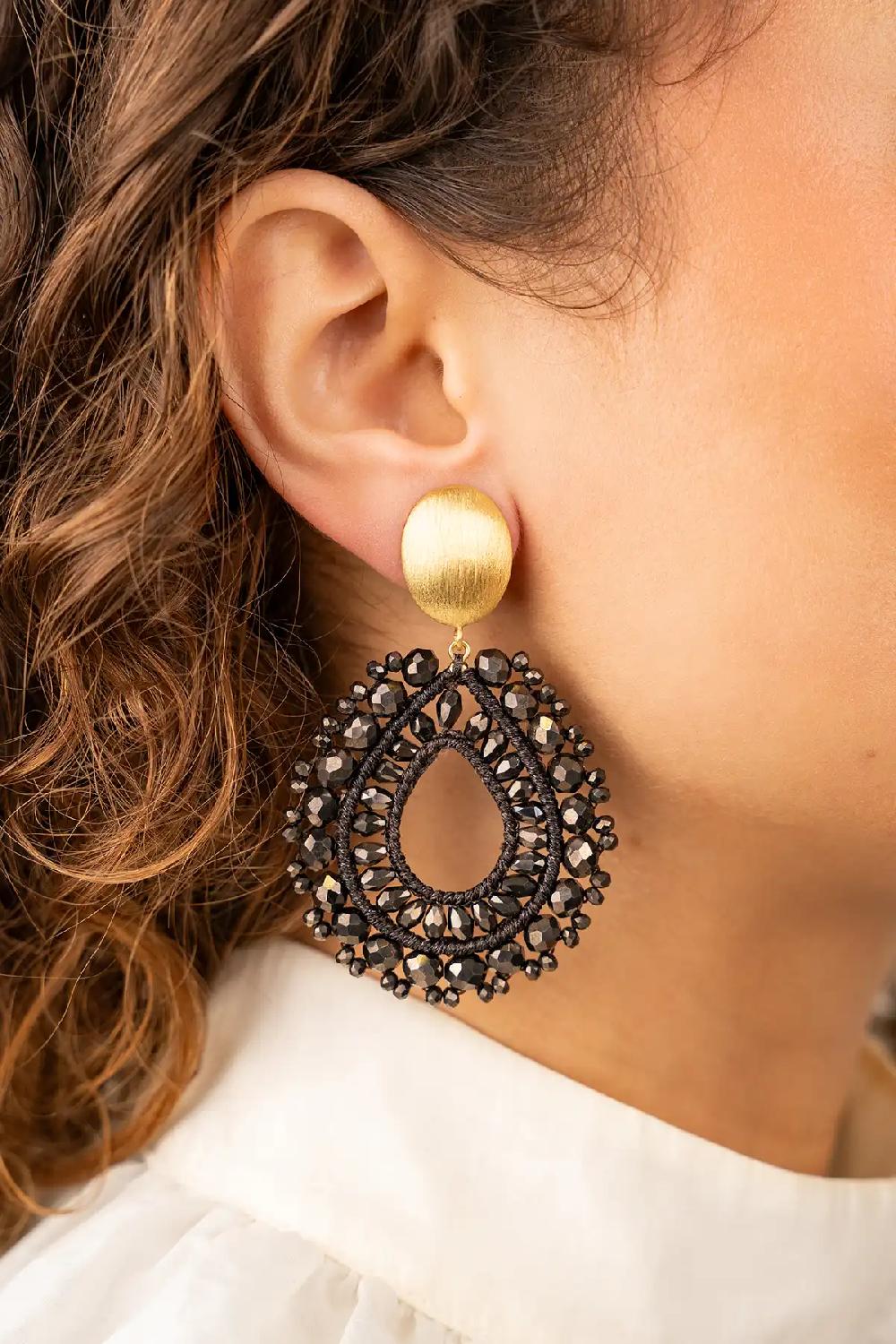 Lott. Gioielli Bruine Oorbellen Vos Druppel L Clip