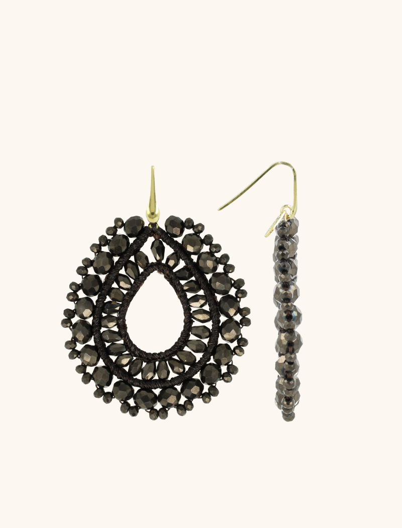 Lott. Gioielli Bruine Oorbellen Vos Druppel L