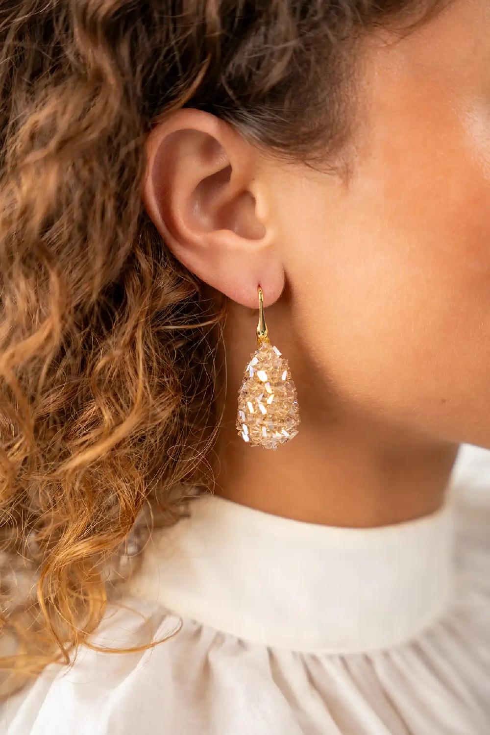 Lott. Gioielli Champagne Oorbellen Cone S Raw