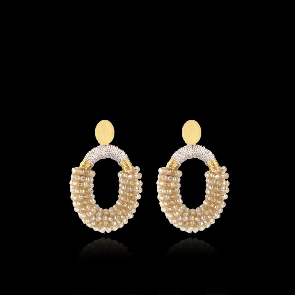 lott. gioielli Champagne Oorbellen Yara Ovaal M