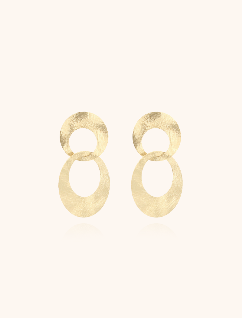 lott. gioielli Classic dubbel charm satin oorbellen