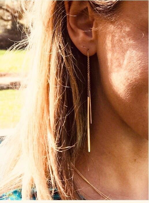 Lott. Gioielli Classic Oorbel Vertical Bar