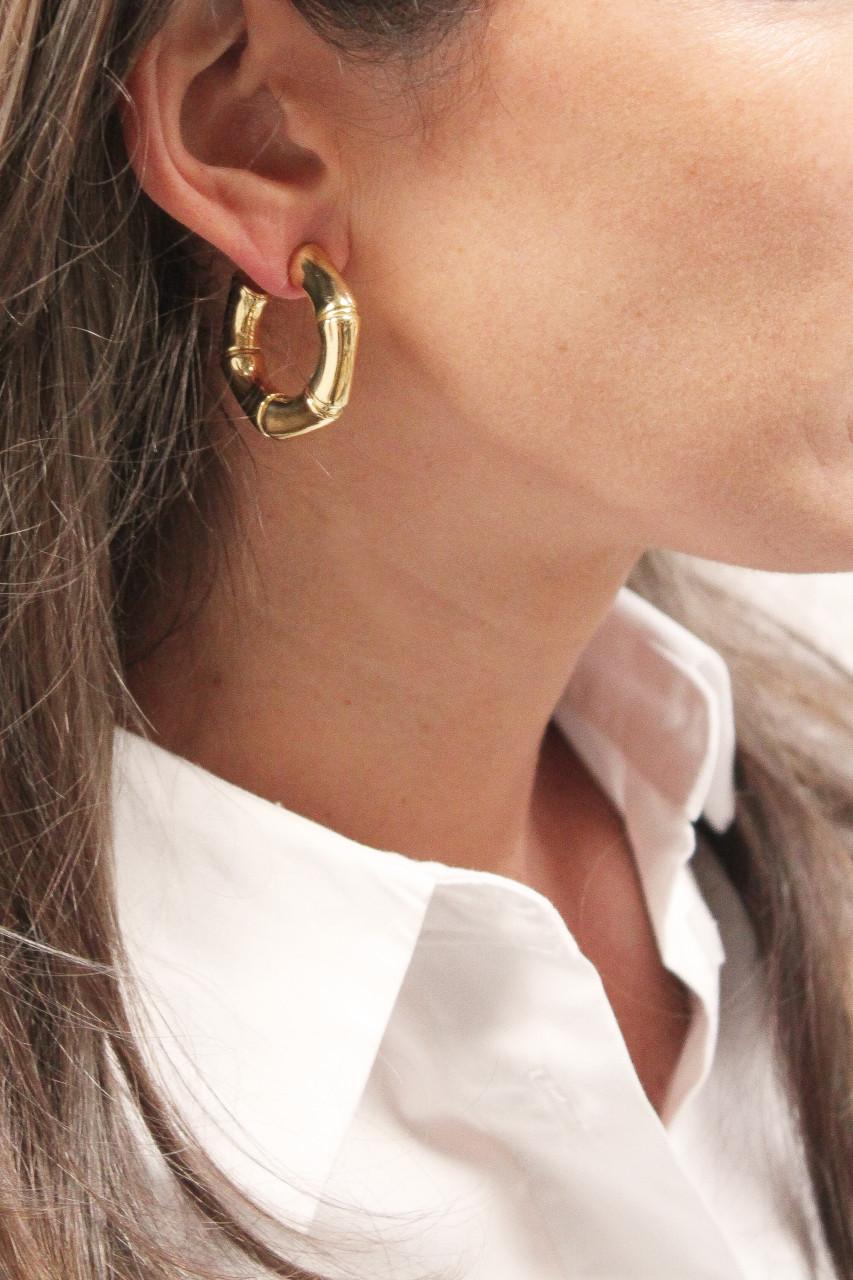 Lott. Gioielli Classic Oorbellen Bamboe Creool M