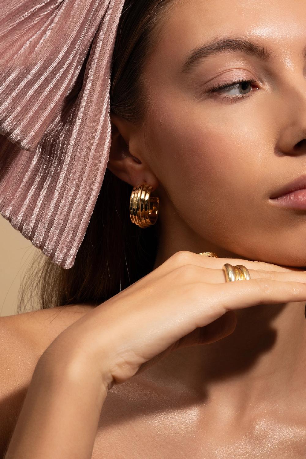 Lott. Gioielli Classic Oorbellen Bold Striped M