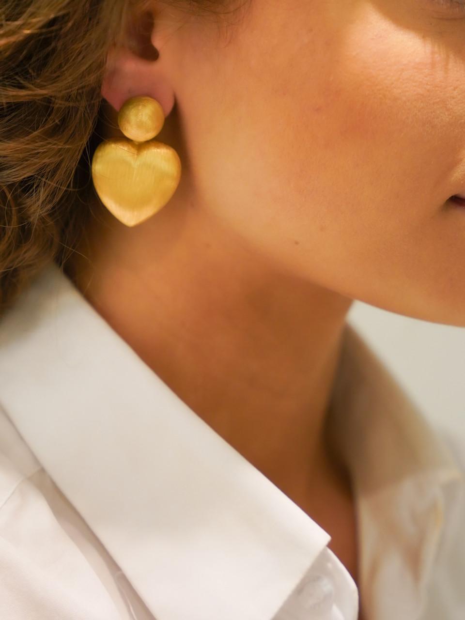 Lott. Gioielli Classic Oorbellen Brushed Hart M