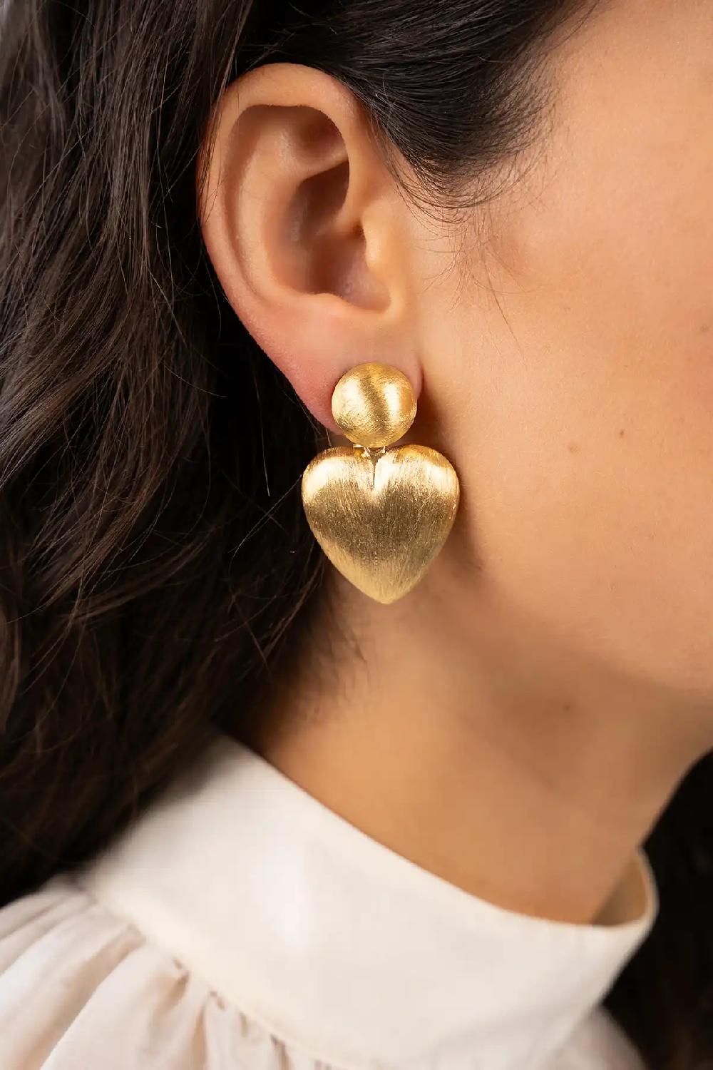 Lott. Gioielli Classic Oorbellen Brushed Hart M