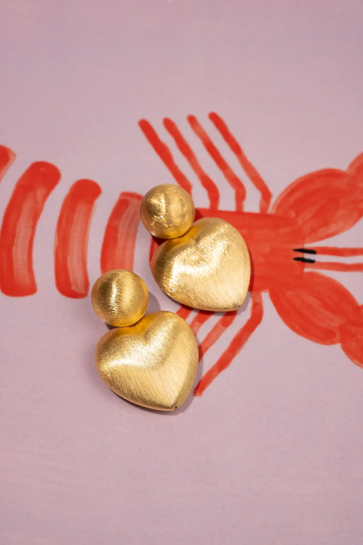 Lott. Gioielli Classic Oorbellen Brushed Hart M