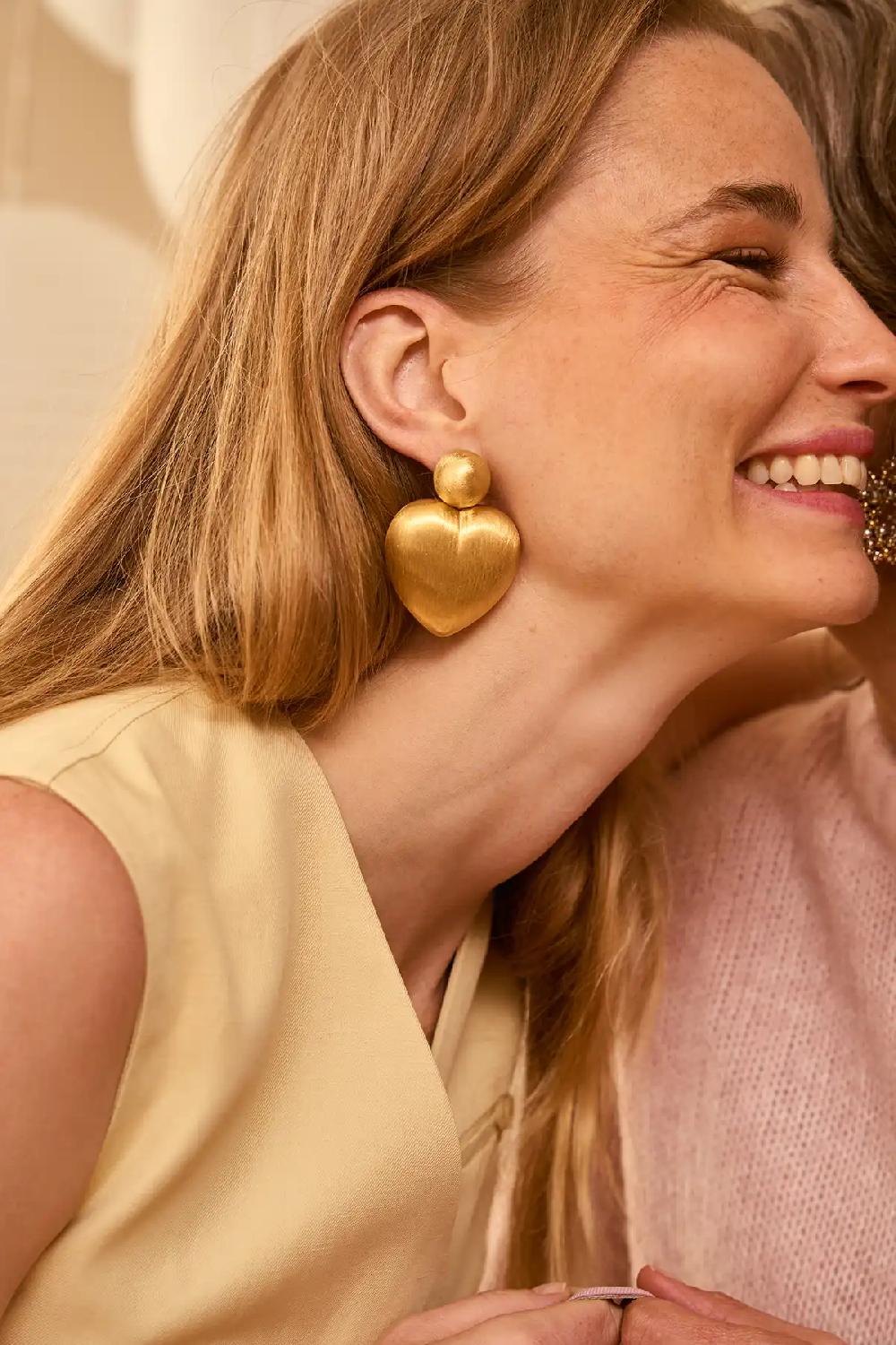 Lott. Gioielli Classic Oorbellen Brushed Hart XL