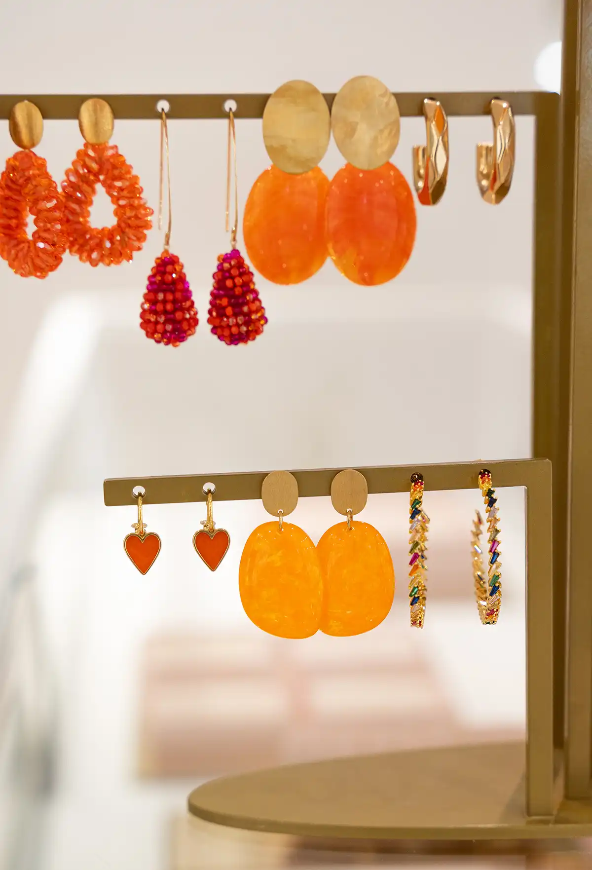 Lott. Gioielli Classic Oorbellen Creool Regenboog L