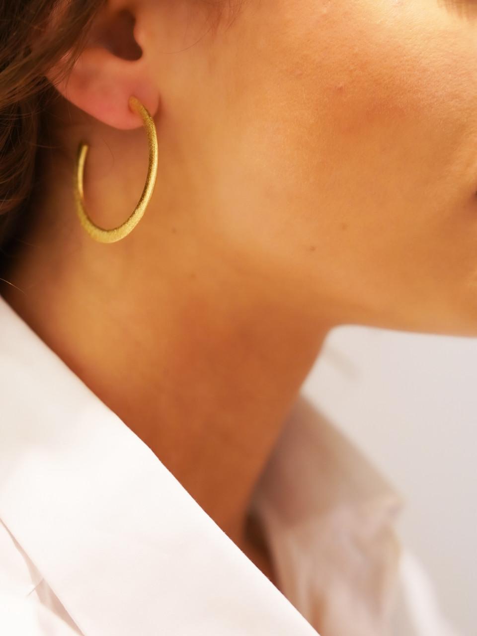 Lott. Gioielli Classic Oorbellen Creool S Brushed