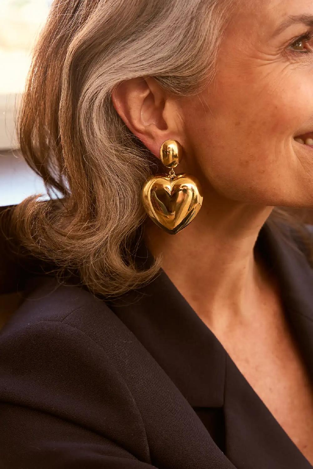 Lott. Gioielli Classic Oorbellen Hart XL Clip