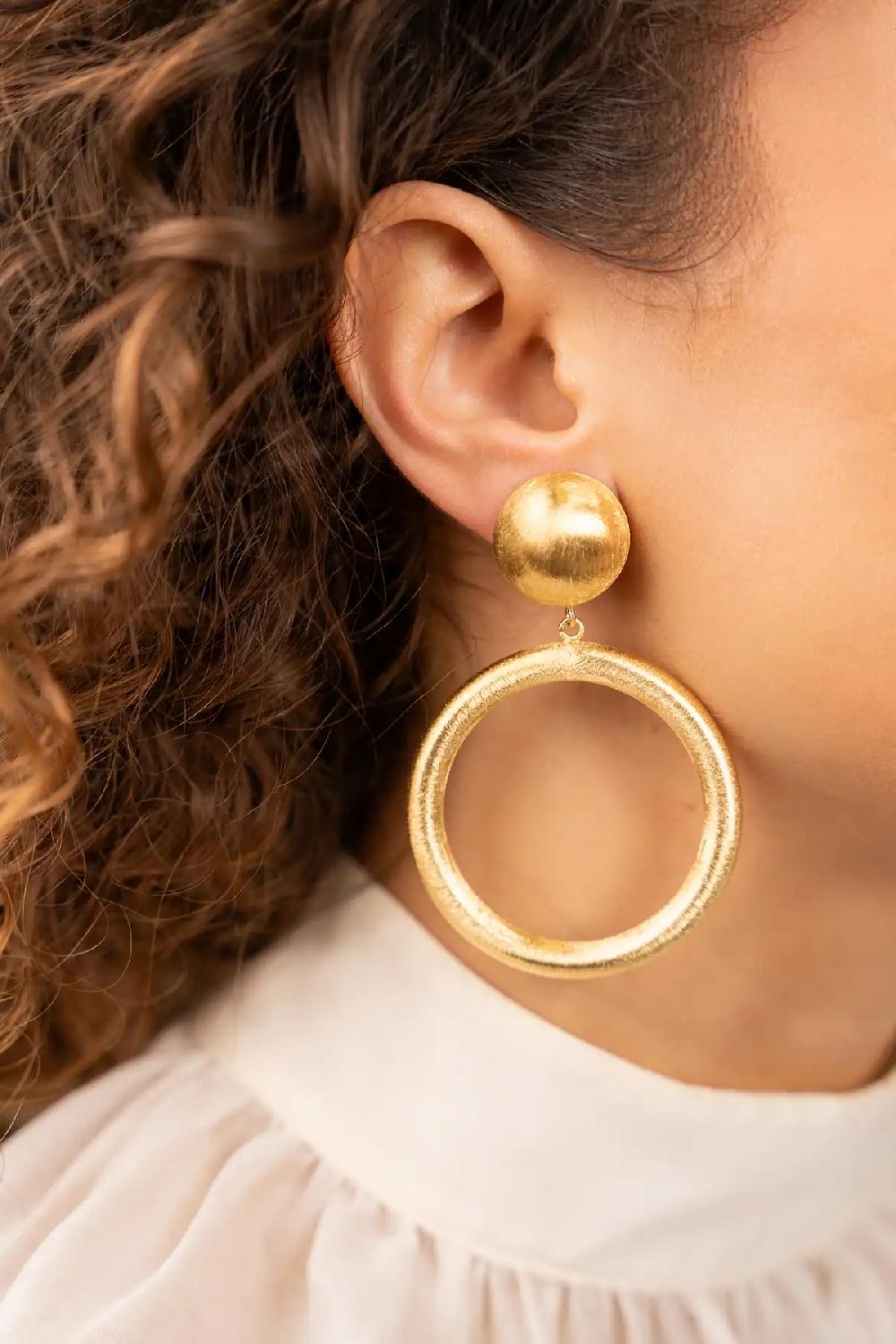 Lott. Gioielli Classic Oorbellen Hoop Brushed