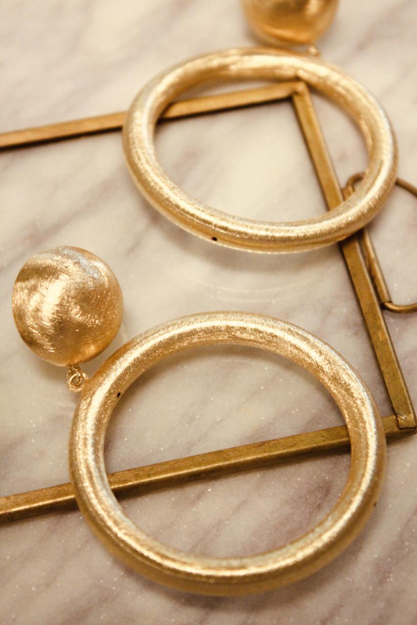 Lott. Gioielli Classic Oorbellen Hoop Brushed