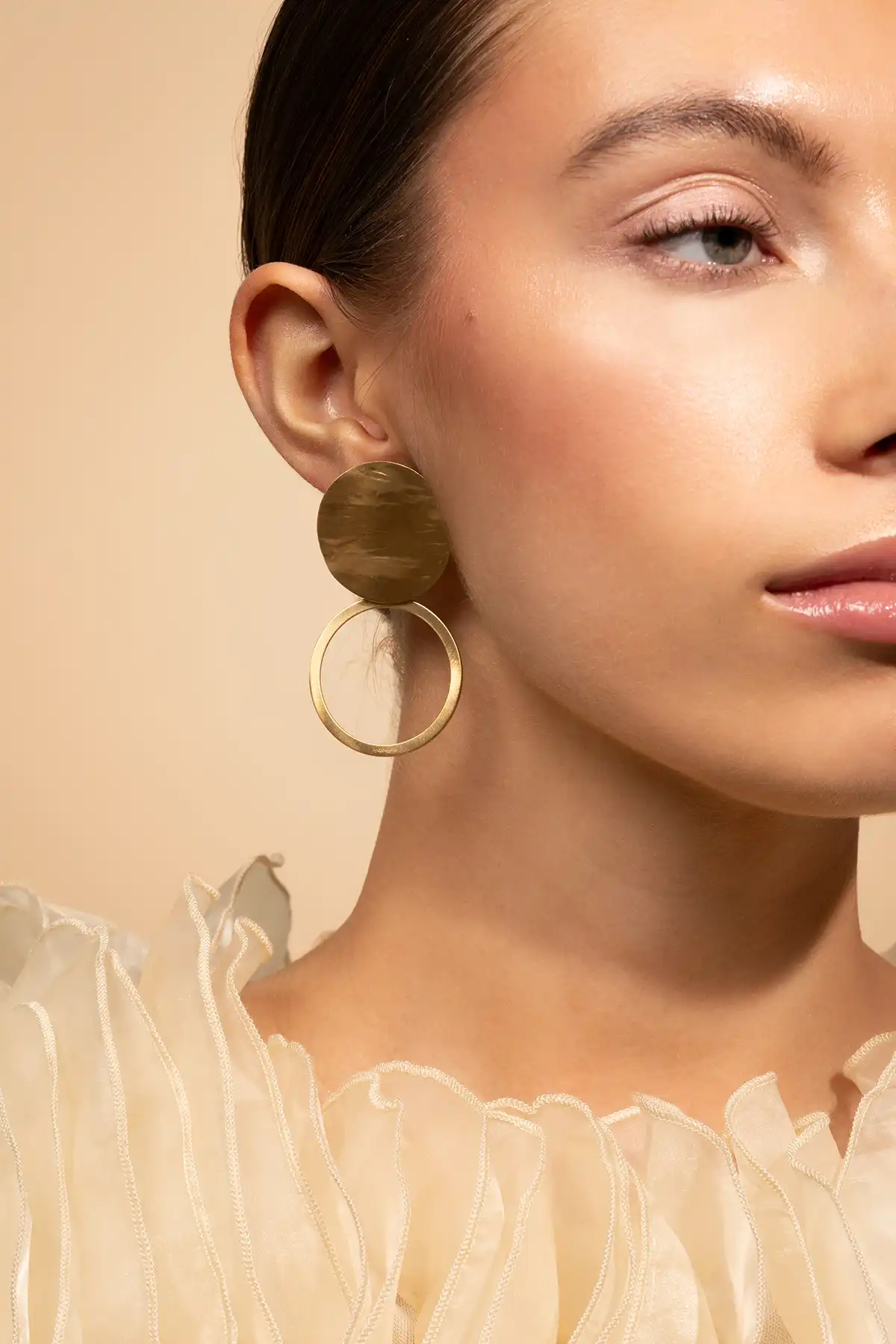 Lott. Gioielli Classic Oorbellen Smooth Hammerd