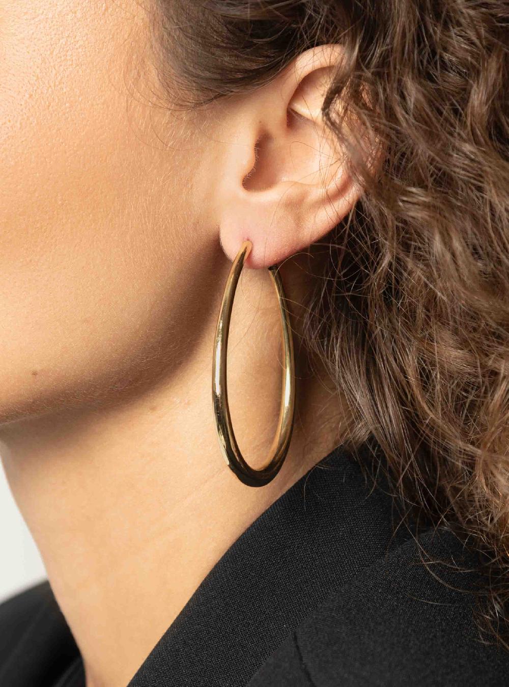 Lott. Gioielli Classic Oorbellen Teardrop Creool XL