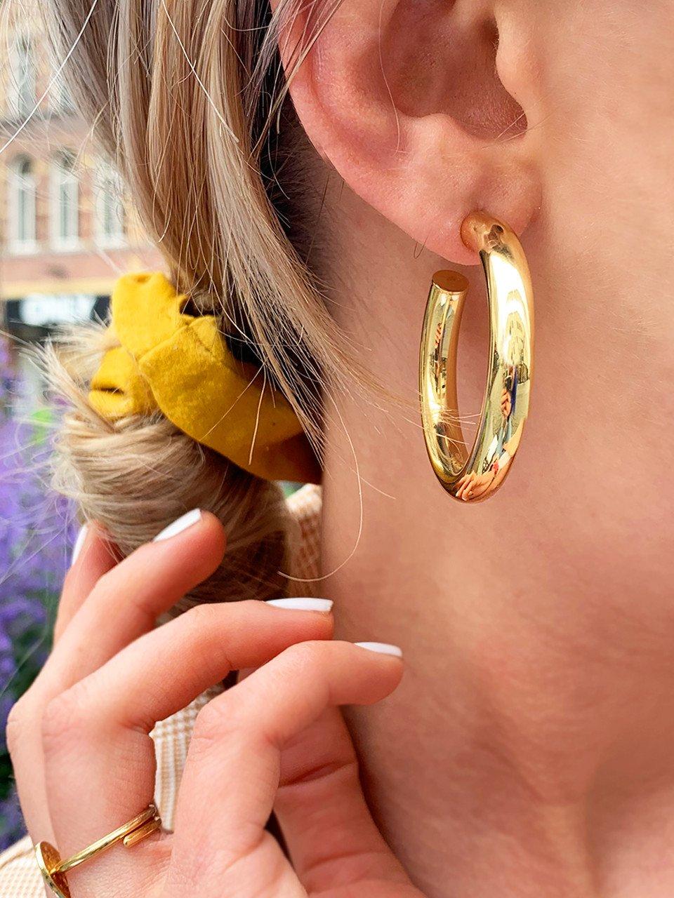 Lott. Gioielli Classic Oorbellen Tube Creool Rond M