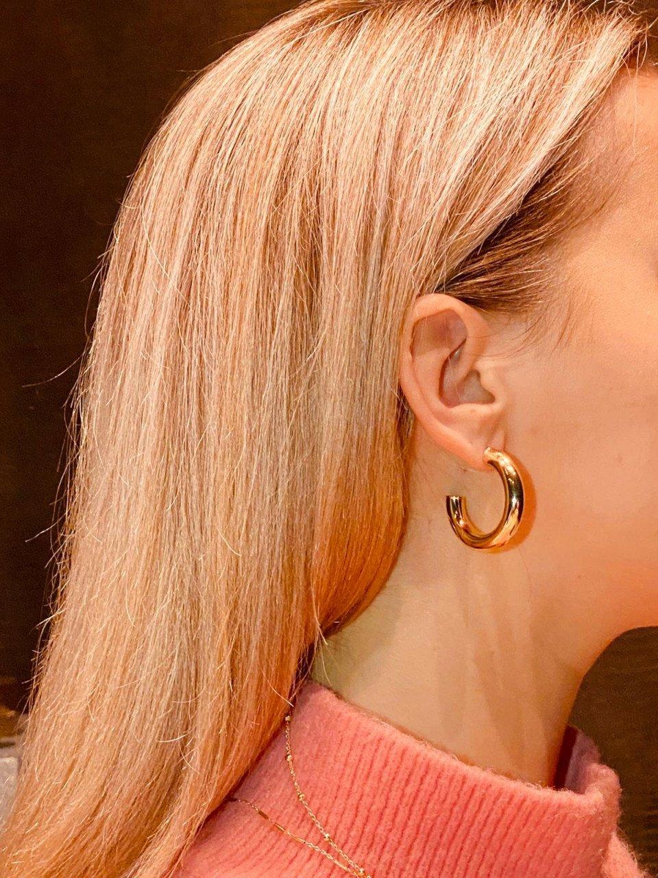 Lott. Gioielli Classic Oorbellen Tube Creool Rond S