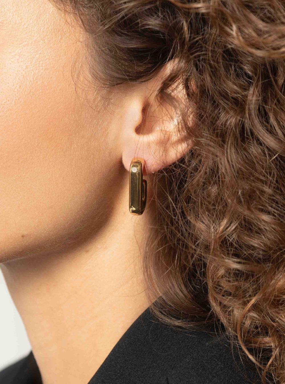 Lott. Gioielli Classic Rectangle Oorbellen Creool S