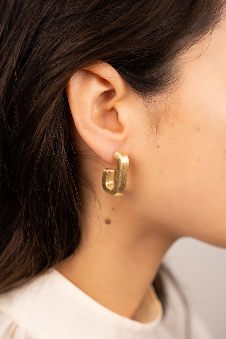 Lott. Gioielli Classic Rectangle Oorbellen Creool S