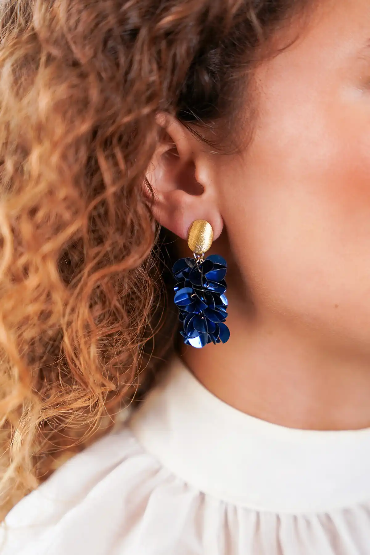 Lott. Gioielli Cobalt Sequin Oorbellen Snake M