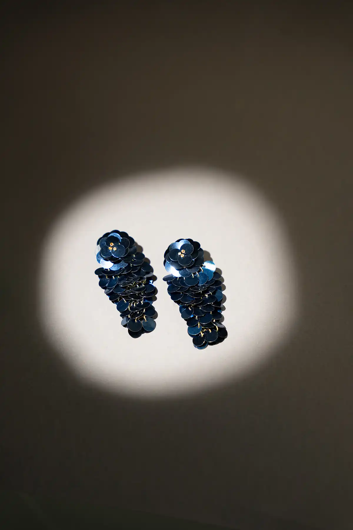 Lott. Gioielli Cobalt Sequin Oorbellen Waterfall L