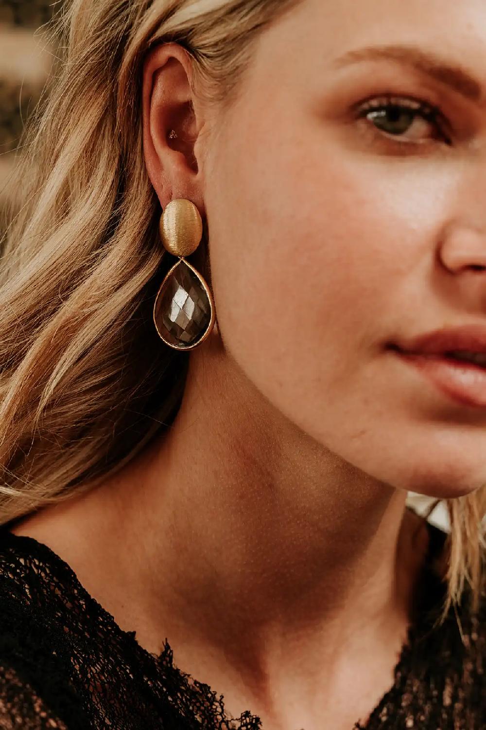 lott. gioielli Cool Green Oorbellen Framed Drop L