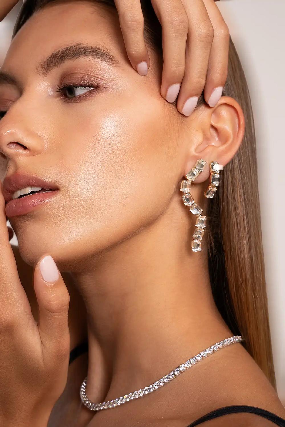 Lott. Gioielli Crystal Oorbellen Ida Snake