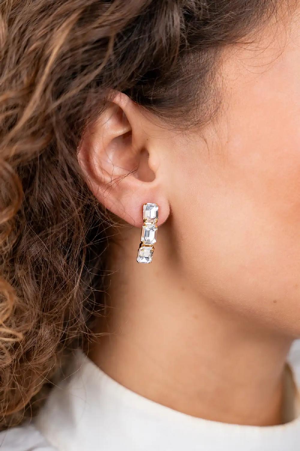 Lott. Gioielli Crystal Oorbellen Liz Curved