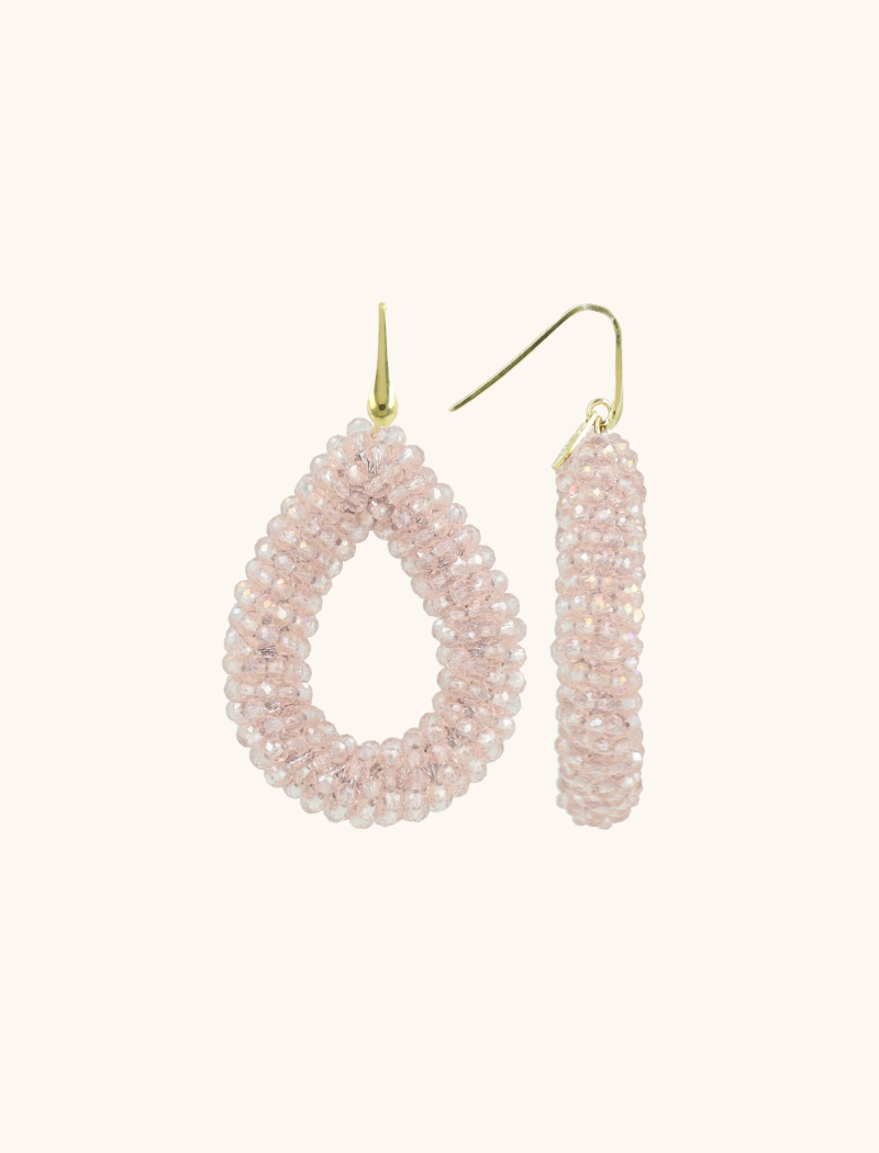 lott. gioielli Crystal Pink Oorbellen Berry Drop L