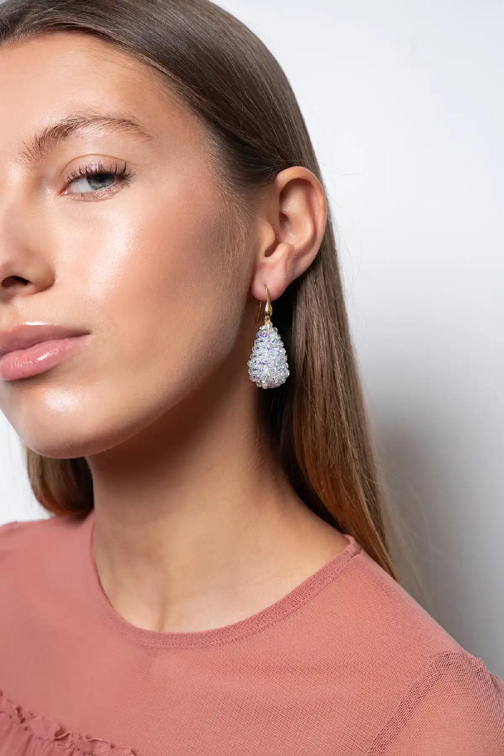 Lott. Gioielli Crystal Silver Oorbellen Amy Cone S