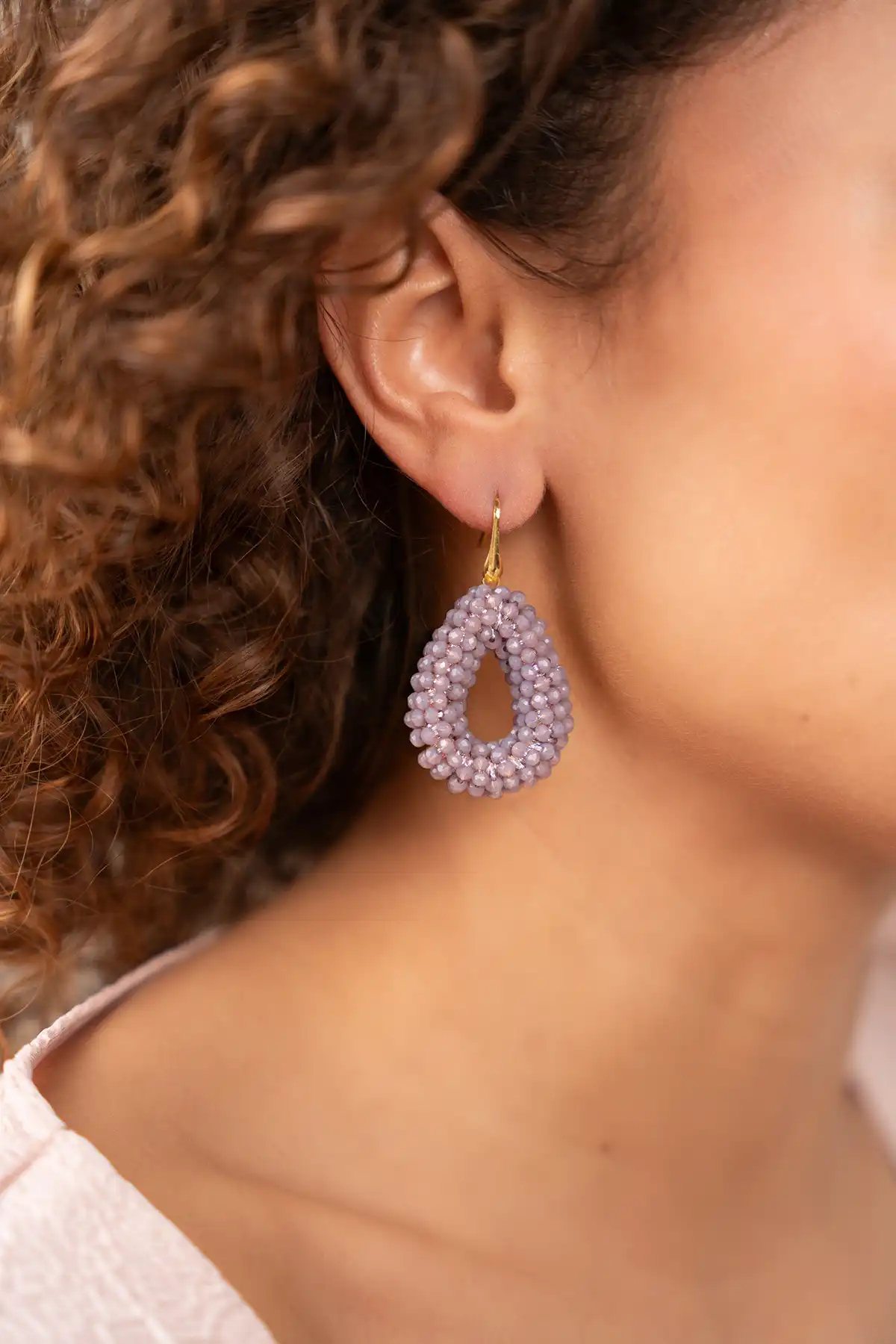 Lott. Gioielli Dark Lila Oorbellen Berry Drop S