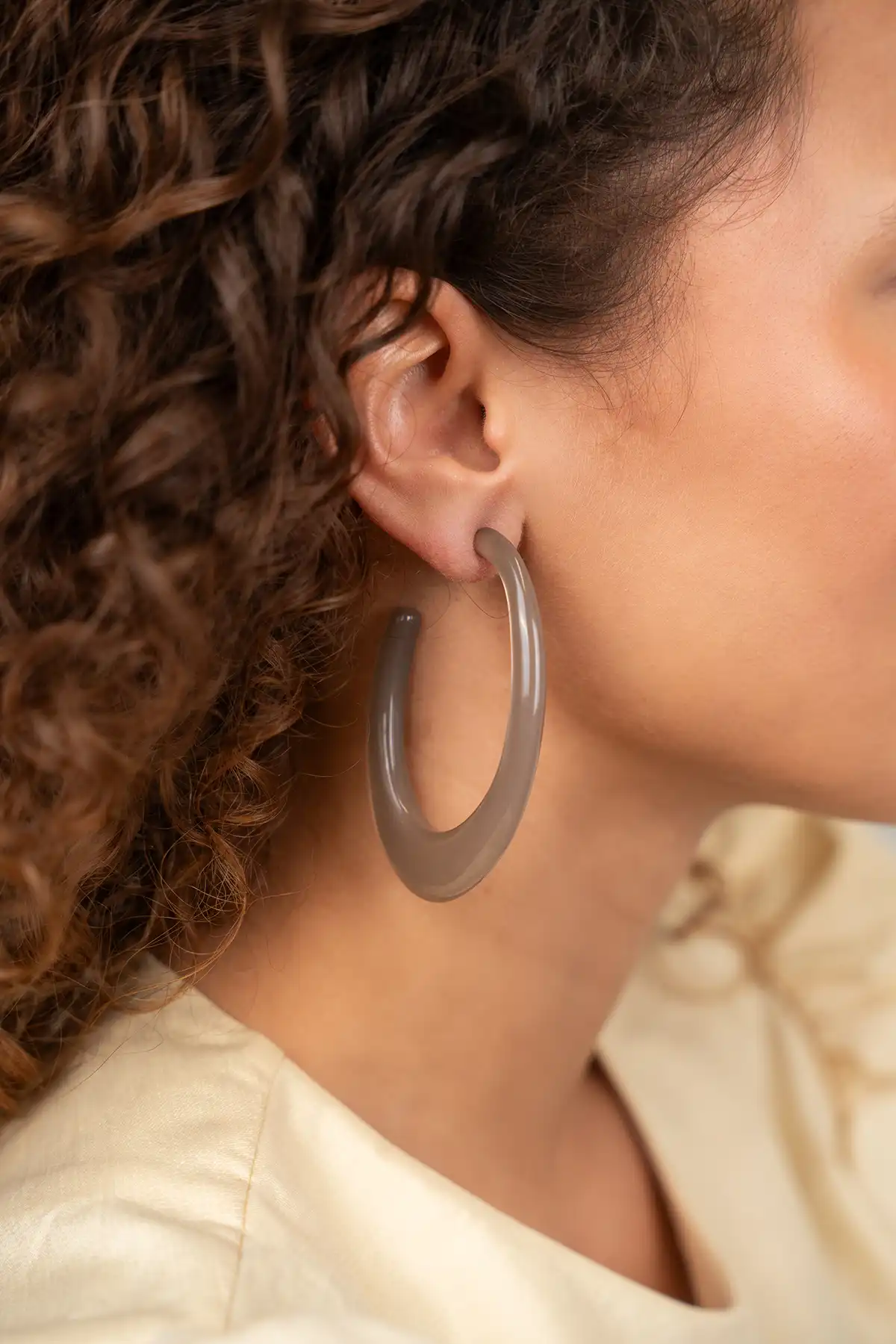 Lott. Gioielli Dark Nude Oorbellen Gwen Creole L